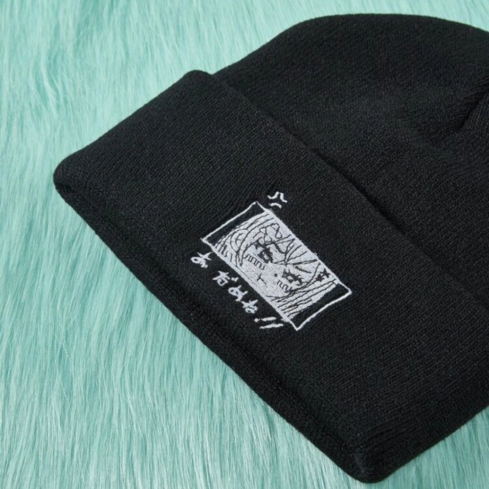 Dame Da Ne Beanie | Anime Girl Japanese Manga Tsundere | Otaku Lolita Kawaii Emo